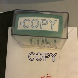 Blue Copy Stamp